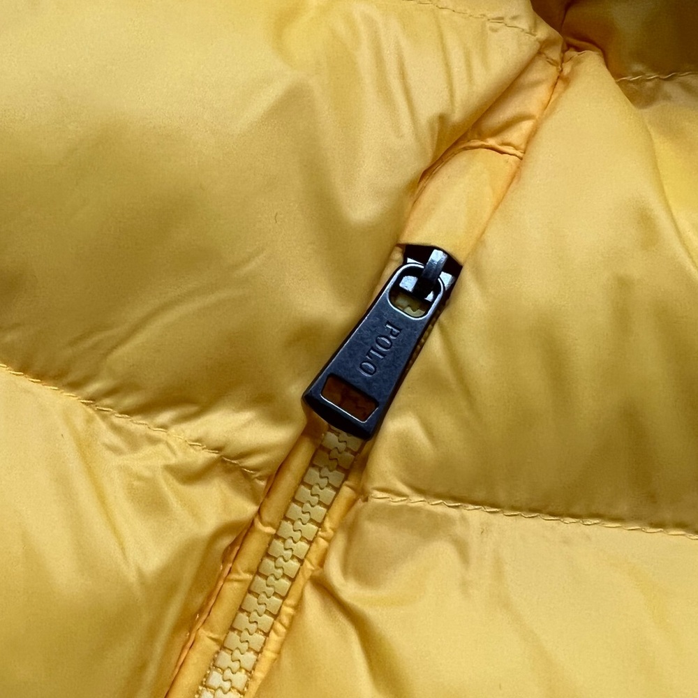 POLO RALPH LAUREN Packable Lightweight Quilted Hooded Puffer Jacket  Yellow - Picture 9 of 15